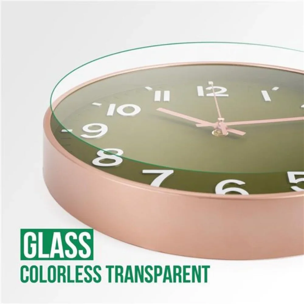 Wall Clocks Battery Operated,12 inch Silent Non Ticking Modern Wall
